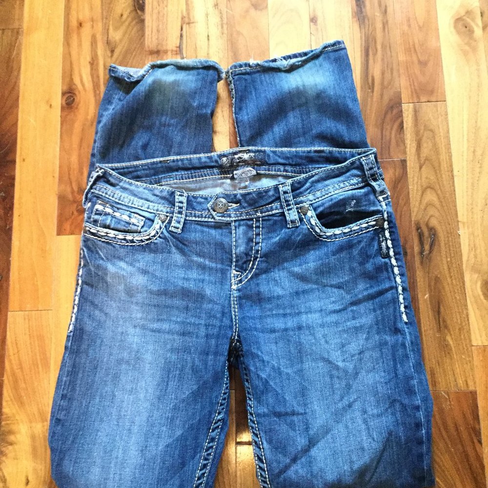 Silver Tuesday mid rise Straight jeans